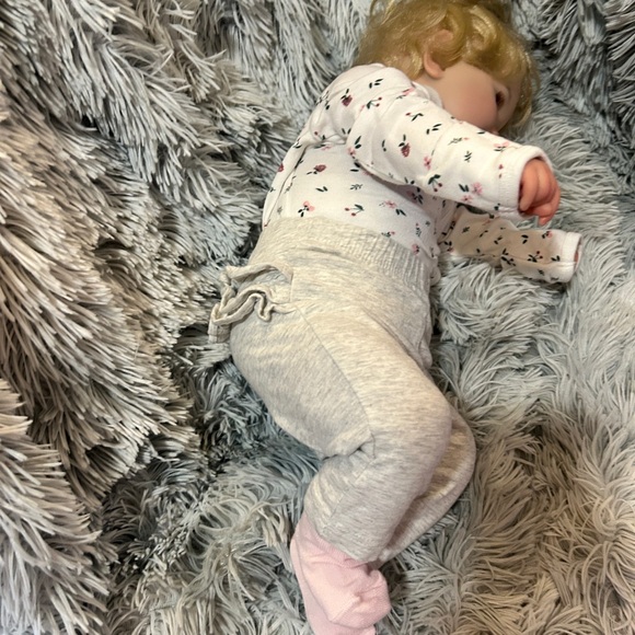 Reborn Baby Girl Doll Cloth Body Full Silicone Vinyl Limbs & Accessories (NWT) - Picture 9 of 14